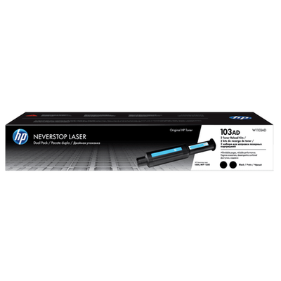 HP W1103AD (103A) Original Toner 2-pack Neverstop Series Filling Kit Laser 1000a, 1200