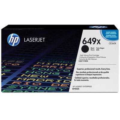 HP CE260X (649X) Black Original Toner High Case. - CP4525dn / CP4525n