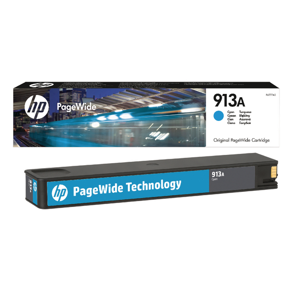 HP F6T77AE (913A) Cyan Original Cartridge - PageWide 352 (Ex)