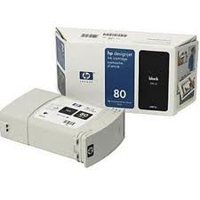 HP C4871A (80) Black Original Plotter Cartridge High Yield - DesignJet 1050 (Ex)