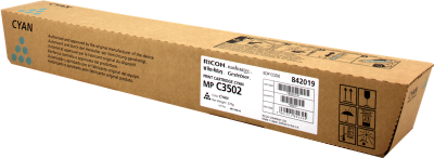 Ricoh 842019 / 861913 Cyan Original Copier Toner - MP-C3002 / MP-C3502