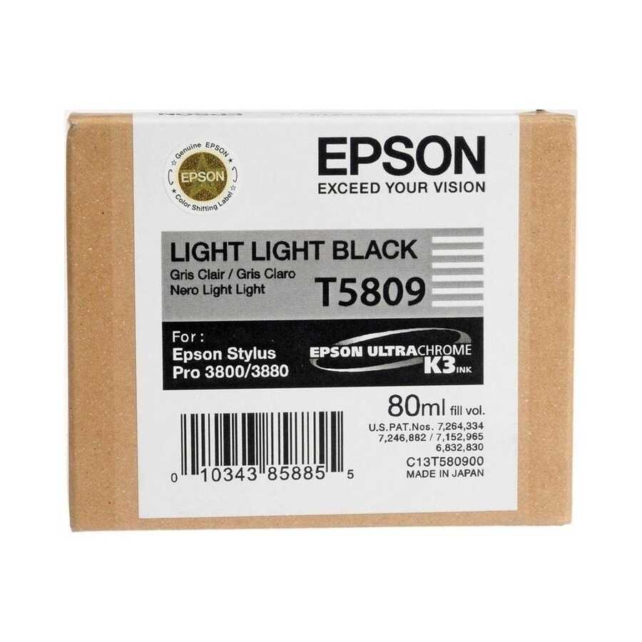 Epson C13T580900 (T5809) Double Light Black Original Cartridge - Stylus Pro 3800 (Ex)