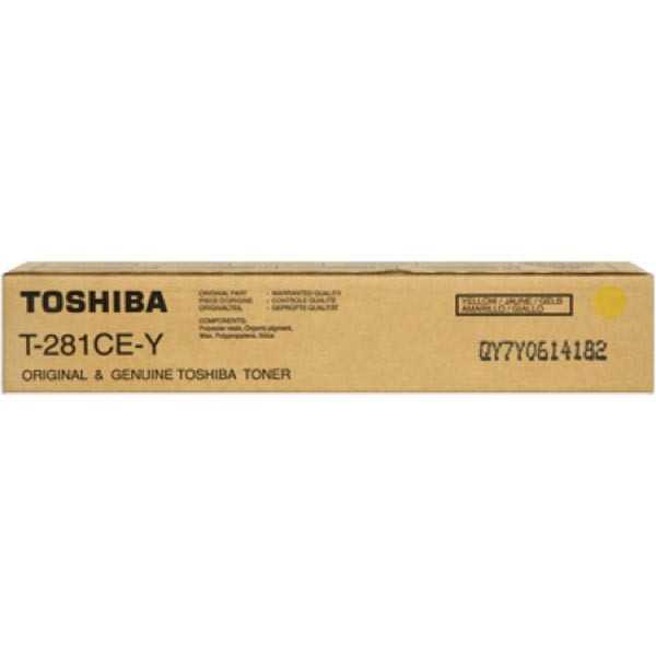 Toshiba T-281CE-Y Yellow Original Toner E-Studio 281c, 351c, 451c