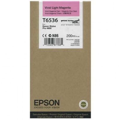 Epson C13T653600 (T6536) Light Magenta Original Ink - Stylus Pro 4900
