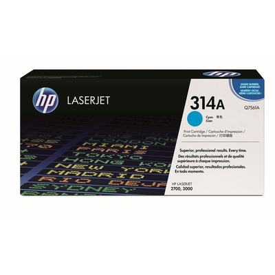 HP Q7561A (314A) Cyan Original Toner - LaserJet 2700
