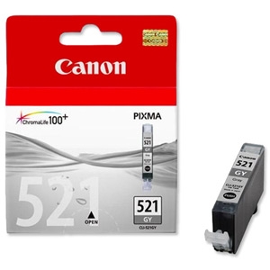 Canon CLI-521GY Grey Original Cartridge - MP540 / MP620 (Ex)