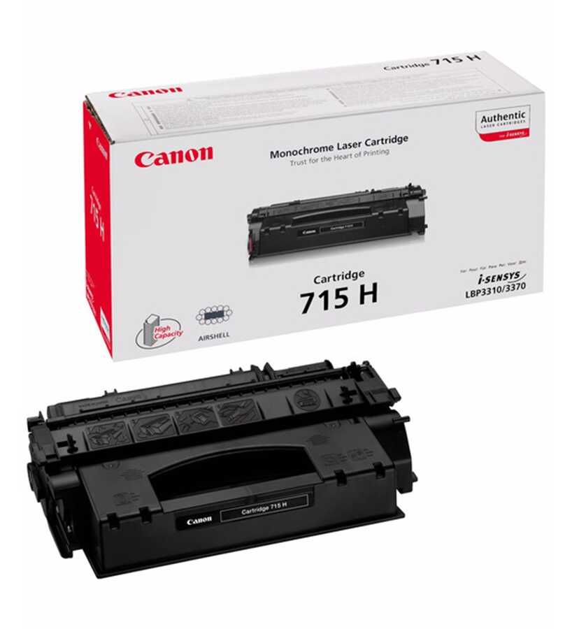 Canon CRG-715H (1976B002) Black Original Toner - LBP3310 / LBP3370 (Damaged Box)
