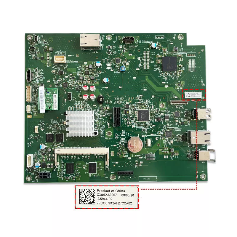 HP X3A92-60007  Formatter Main Board - E77422dn