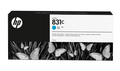 HP CZ695A (831C) Cyan Original Latex Cartridge - Latex 310 (Ex)
