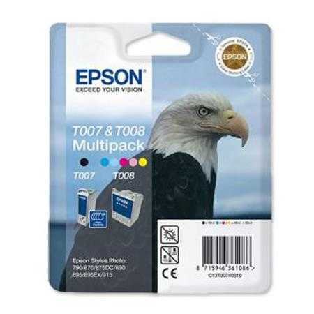 Epson C13T00740310 (T007&T008) Multıpack Original Ink Cartridge (Ex)