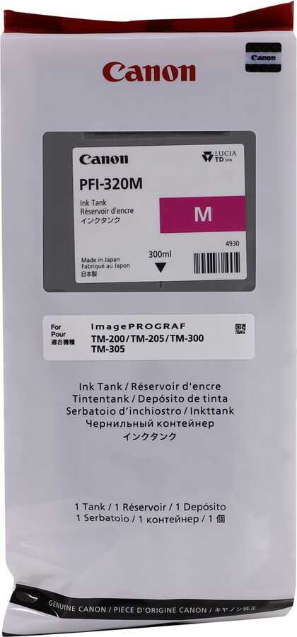 Canon PFI-320M (2892C001) Magenta Original Cartridge - TM-200 / TM-205 (Ex)