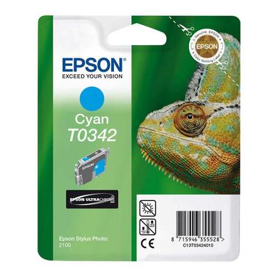 Epson C13T034240 (T0342) Cyan Original Ink - Stylus Photo 2100 (Ex)