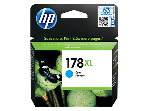 HP CB323HE (178XL) Cyan Original Cartridge - Photosmart 5510 / 5515 (Ex)