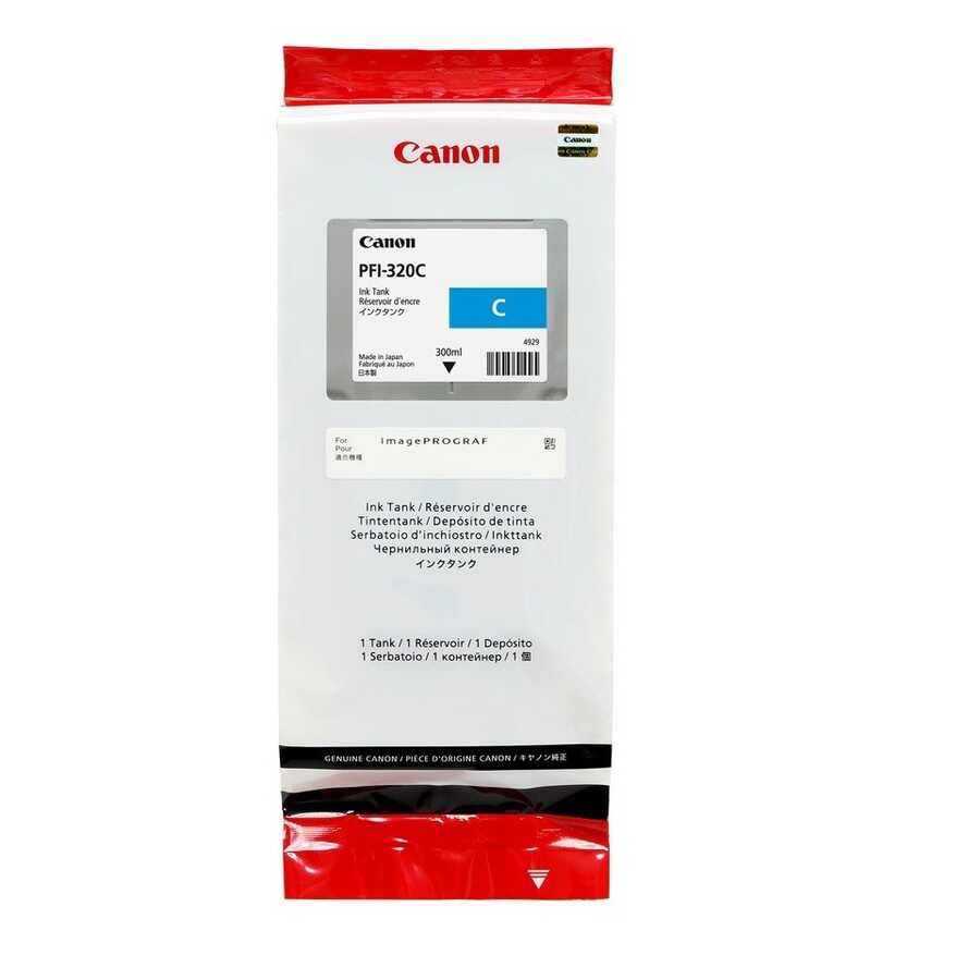 Canon PFI-320C (2891C001) Cyan Original Cartridge - TM-200 / TM-205