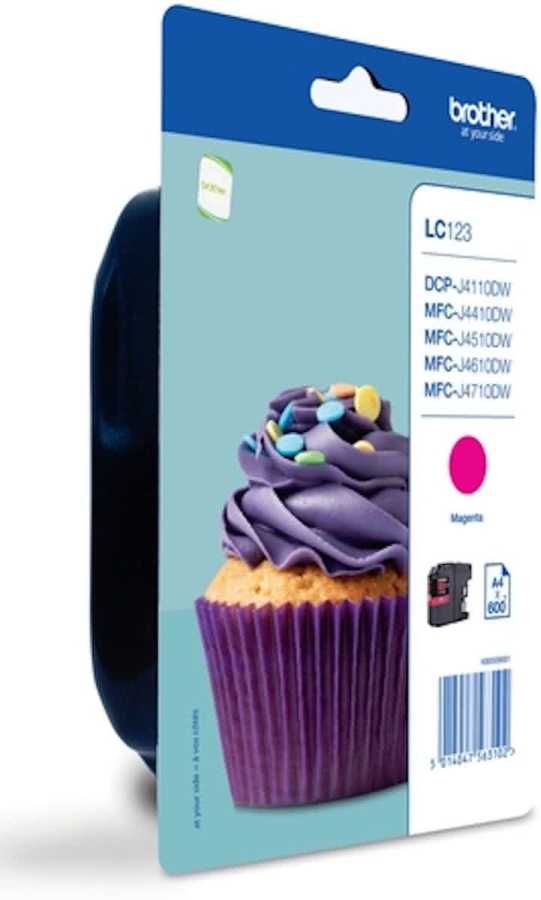 Brother LC123 Magenta Original Cartridge - DCP-J132W / DCP-J752DW