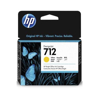 HP 3ED69A (712) Yellow Original Cartridge - DesignJet T650
