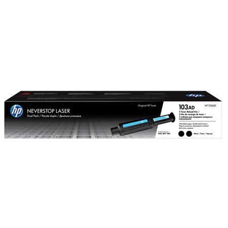 HP W1103AD (103A) Original Toner 2-pack Neverstop Series Filling Kit Laser 1000a, 1200