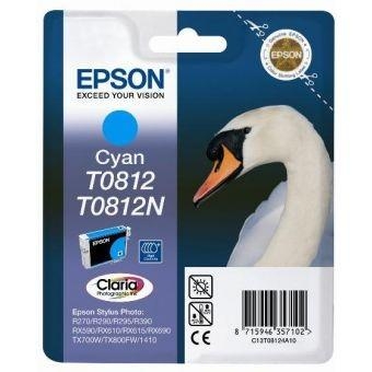 Epson C13T11124A10 (T0812) Cyan Original Ink - Stylus Photo R260 (Ex)