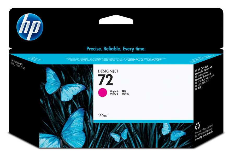 HP C9372A (72) Magenta Original Plotter Cartridge - DesignJet T610 (Damaged Box)