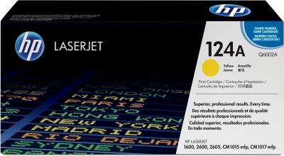 HP Q6002A (124A) Yellow Original Toner Cartridge - Laserjet 1600 (B)