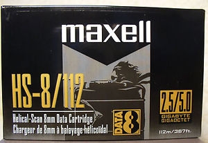 Maxell 8mm 112m 2.3GB/4.6GB HS-8/112 Data Cartridge