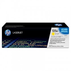 HP CB542A (125A) Yellow Original Toner Cartridge - LaserJet CP1215 (B)