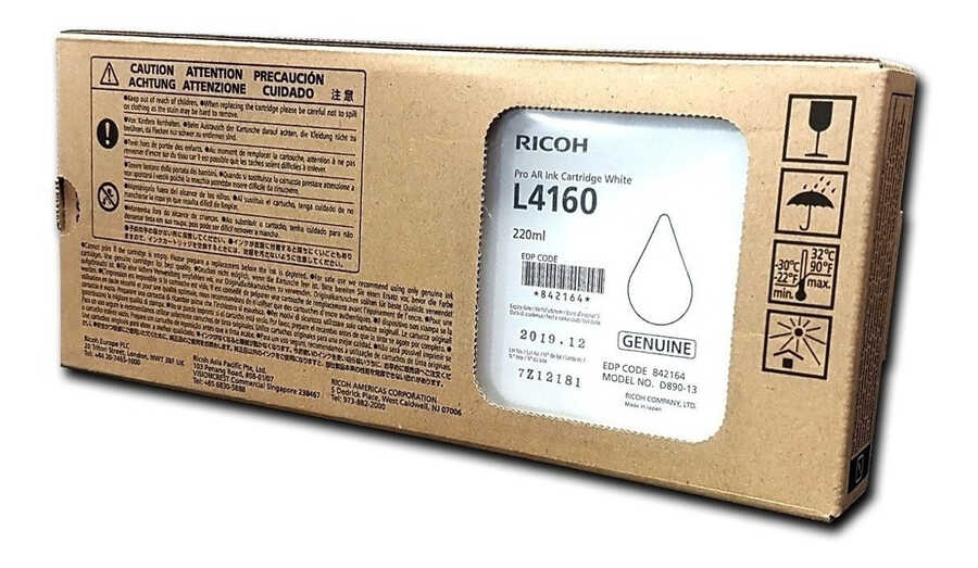 Ricoh L4130 / L4160 842164 Original White Ink Cartridge