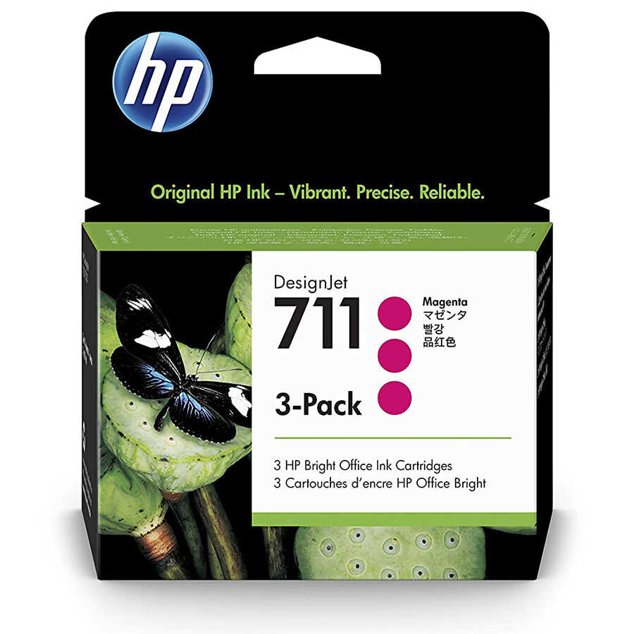 HP CZ135A (711) Magenta Original Cartridge 3-pack - DesignJet T120