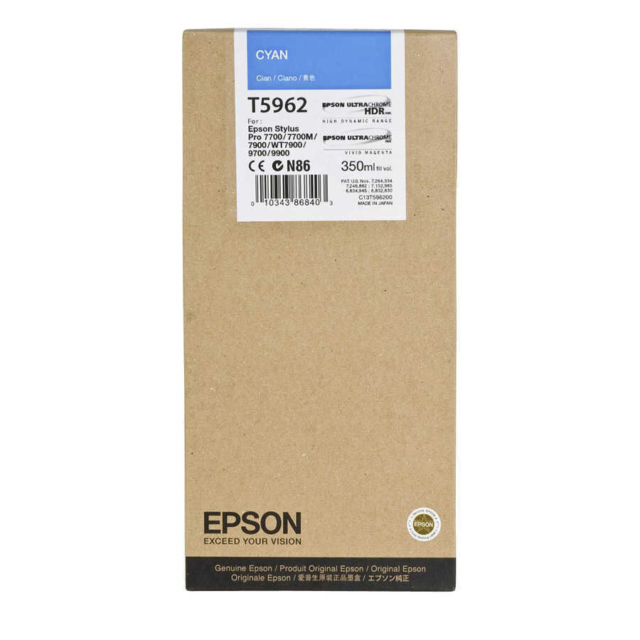Epson C13T596200 (T5962) Cyan Original Ink - Stylus Pro 7700 (Ex)