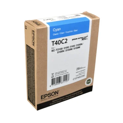 Epson C13T40C240 (T40C2) Cyan Original Cartridge - SC-T3100
