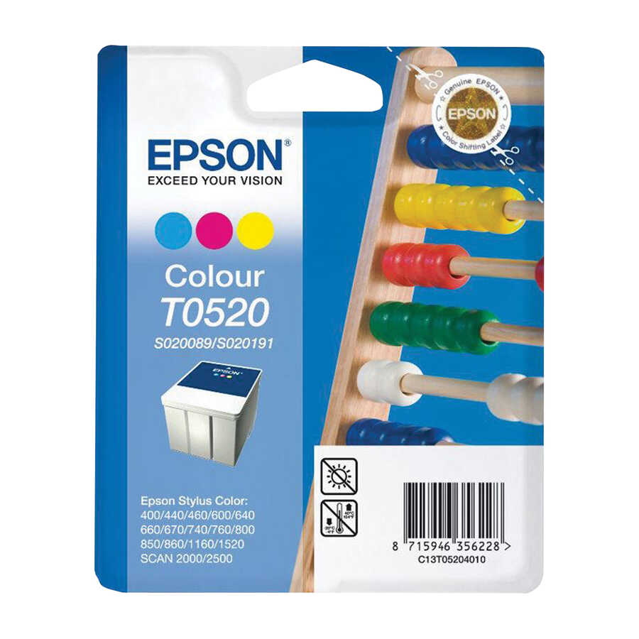 Epson C13T05204010 (T0520) Colour Original Ink - Stylus Colour 1160 (Ex)