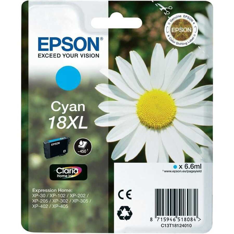 Epson C13T18124020 (18XL) Cyan Original Ink - XP-202 (Ex)
