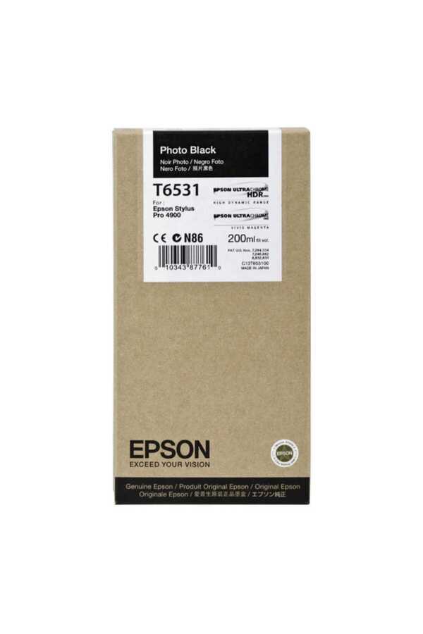 Epson C13T653100 (T6531) Photo Black Original Cartridge - Stylus Pro 4900 (Ex)