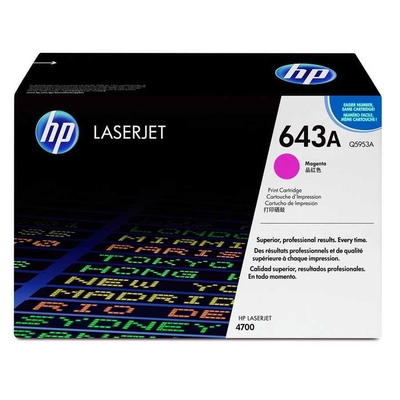 HP Q5953A (643A) Magenta Original Toner Cartridge - Laserjet 4700 (B)