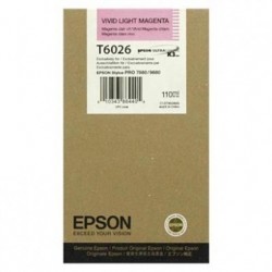 Epson C13T602600 (T6026) Light Magenta Original Ink - Stylus Pro 7800 (Ex)