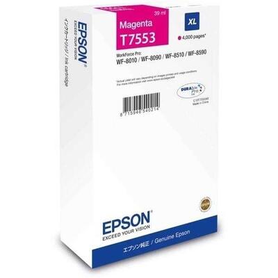 Epson C13T755340 (T7553) XL Orjinal Magenta Cartridge - WF-8010DW / WF-8090 (Without Box)
