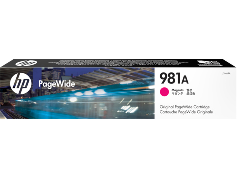 HP J3M69A (981A) Magenta Original Cartridge - PageWide 556dn / MFP586z (Ex)