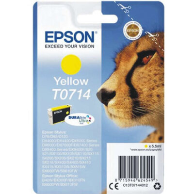Epson C13T07144021 (T0714) Yellow Original Cartridge - Stylus SX215