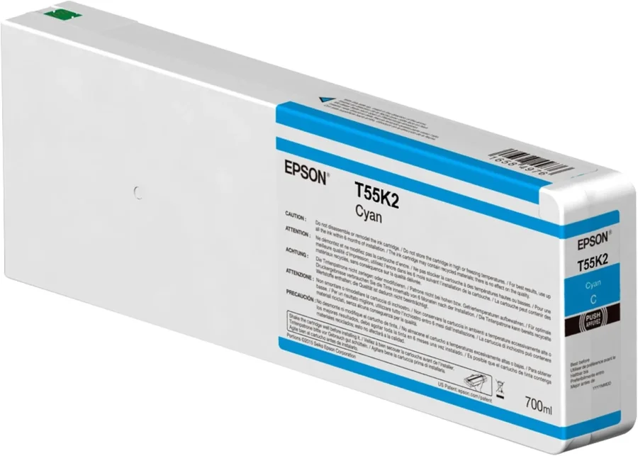 Epson C13T55K200 (T55K2) Cyan Original Cartridge - SC-P6000